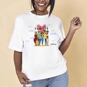 Camiseta Adulto Branca Camiseta Malha 100% poliéster  Área de impressão 20x28cm   